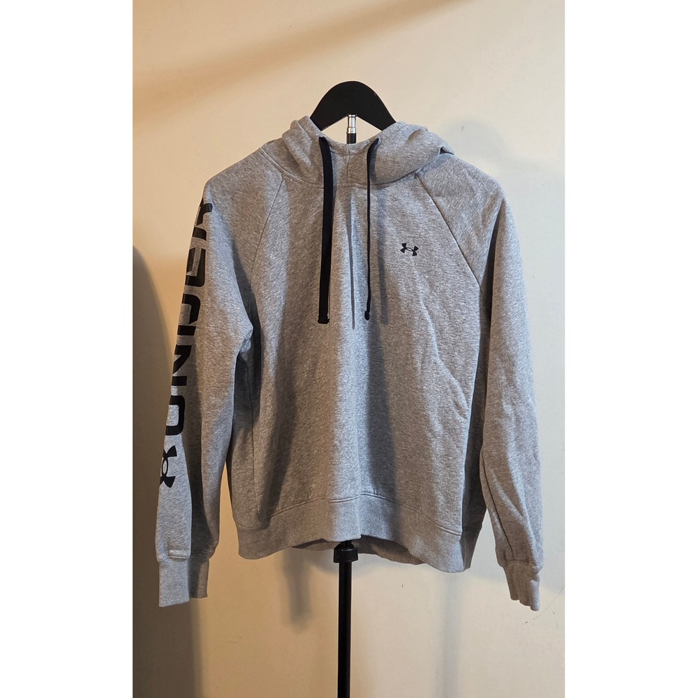 Under Armour Loose Fit Pullover Hoodie Women's Size Large Gray